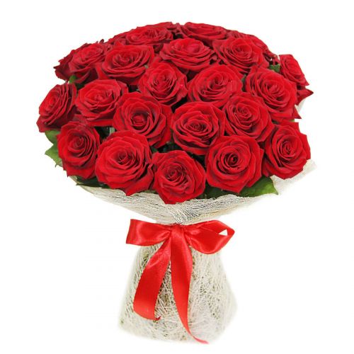 Букет 25 красных роз - купить с доставкой по Гусь-Хрустальному